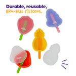 4 Fruit-shaped Ice Lolly Moulds - Bpa Free Summer Treats