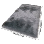 Retangular Super Soft Shaggy Area Rug | Large | Grey