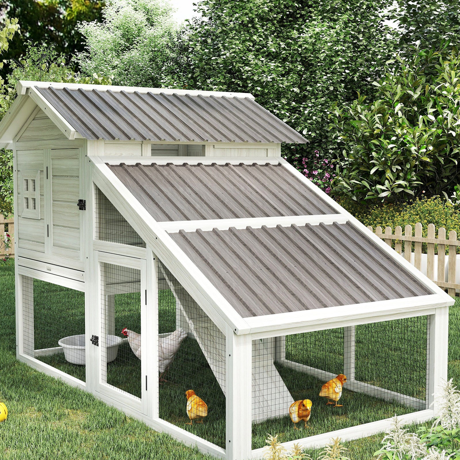 Pack Of 12 Metal Roofing Sheets For Greenhouse | Grey