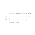 Towel Rail Matt Black Logic (60cm)