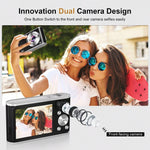 16x Zoom Dual Lens 4k Digital Camera With 32 Tf Card