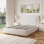 Weston Fabric Ottoman Bed Frame | King | Beige