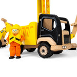 Wooden Yellow Tipper Truck Toy, Features Working Tipper Bed