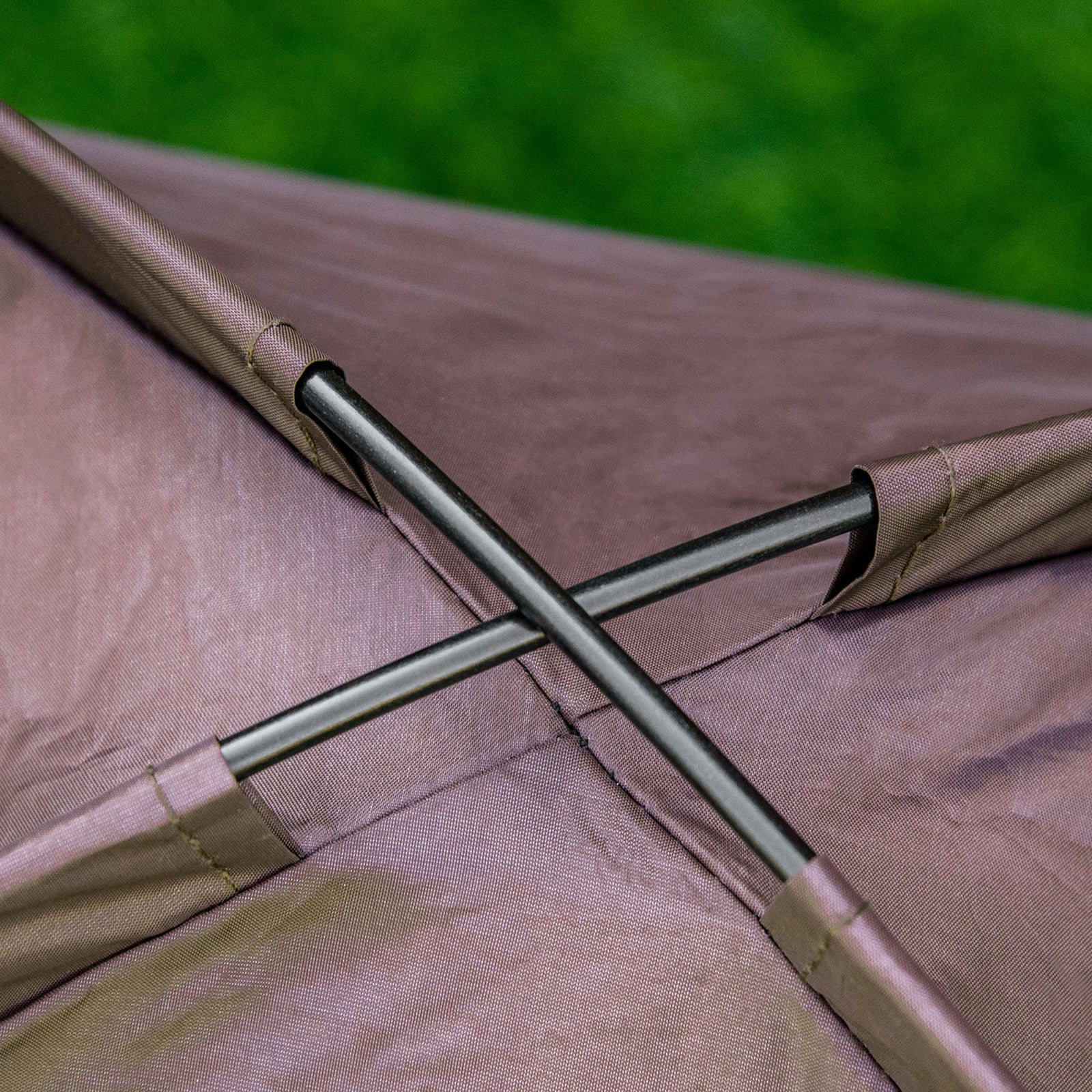 Pawhut 61cm Elevated Dog Bed Cooling Raised Pet Cot Uv Protection Canopy | Brown