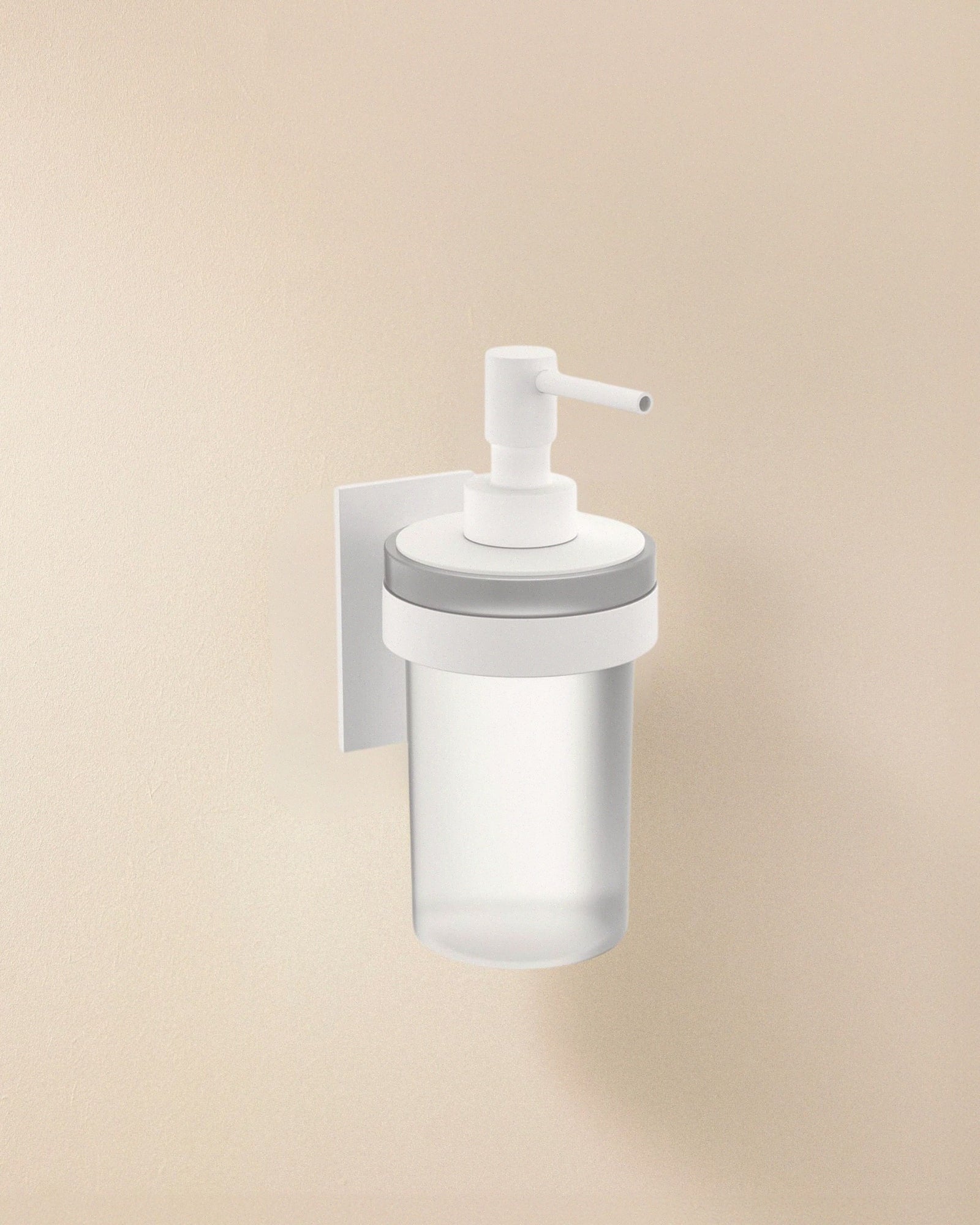language Wall Soap Dispenser, 16.4 X 11.8 X 7.6 Cm, Collection Stick | Matte White
