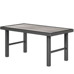 Garden Coffee Table W/ Spc Woodgrain Tabletop | Gray