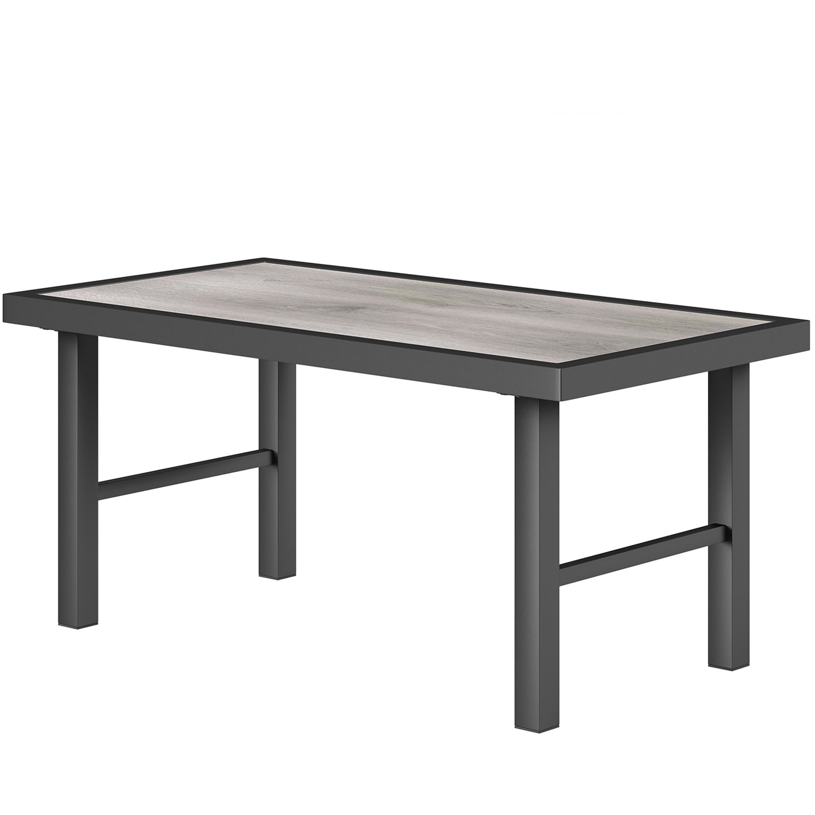 Garden Coffee Table W/ Spc Woodgrain Tabletop | Gray