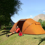 4-6 Persons Camping Tent Dome Family Travel Group Hiking | Orange