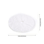 Snow White Plush Christmas Tree Skirt For Holiday Decoration 78cm/90cm/122cm Diameter | Large | White