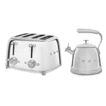 Wkf01, Tsf03 Stovetop Kettle & 4-slice Toaster Set | Silver