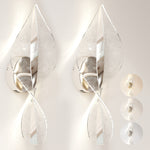 Led Wall Lamp 2 Pack, Modern Indoor Spiral Wall Light | Silver