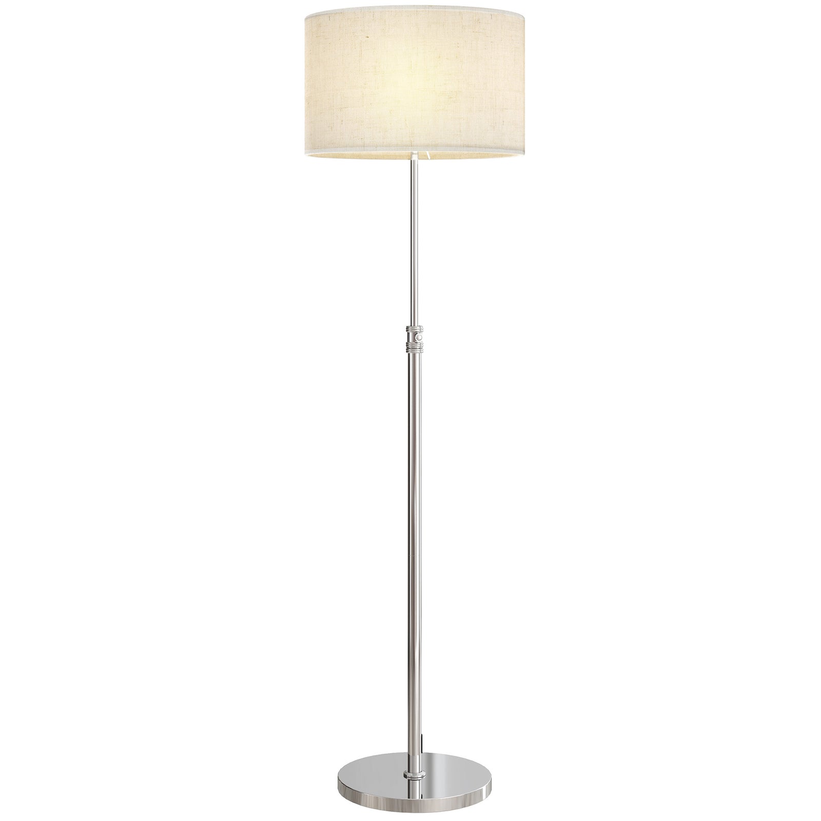 Modern Dimmable Standing Lamp With Adjustable Colour Temperatures | Silver