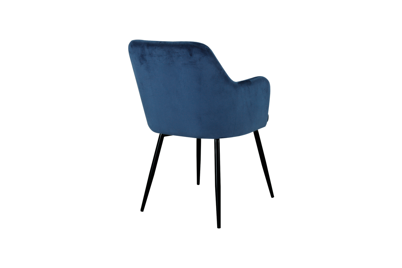 San Diego Marble Top Dining Table With Charlotte Velvet Chairs | Blue