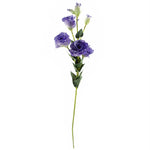 Pack Of 6 X 80cm Artificial Purple Wild Rose Stem 36 Flowers