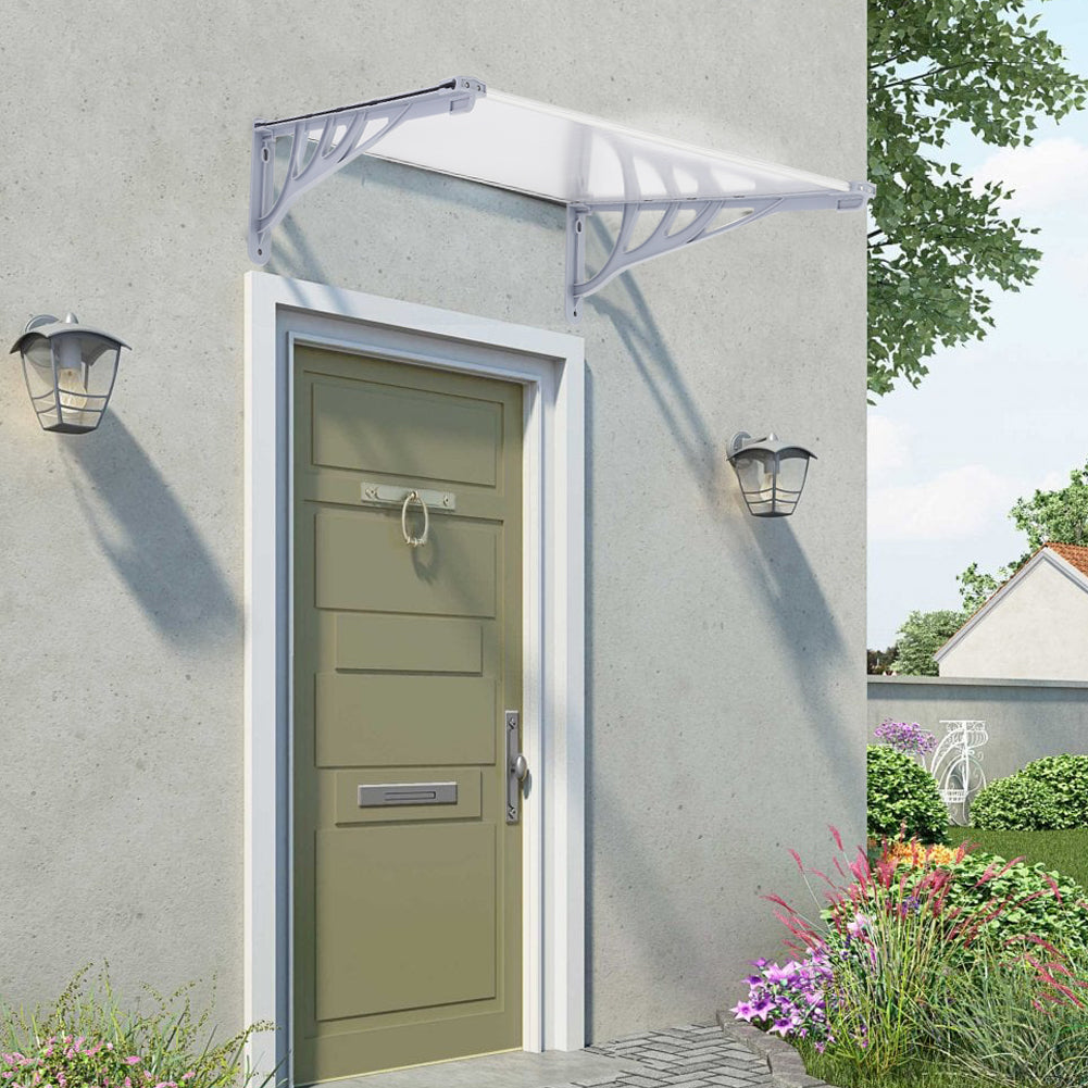 150cm W X 90cm D X 28cm H Door Window Awning Canopy Rain Cover