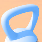 Kettlebell W/ Soft Body, Non-slip Handle | 4kg | Light Blue