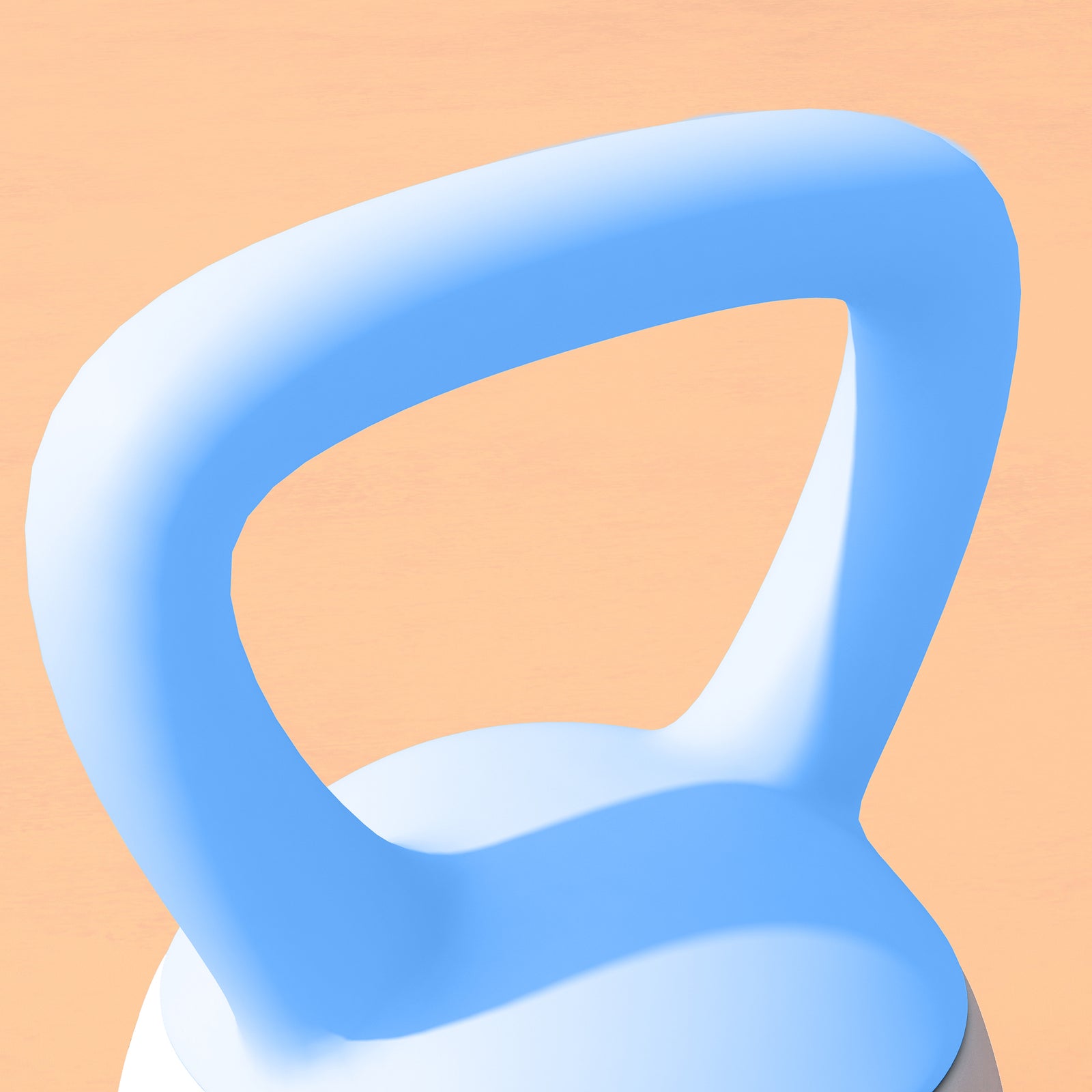 Kettlebell W/ Soft Body, Non-slip Handle | 4kg | Light Blue