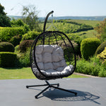 Hebden Garden Hanging Egg Chair | Light Grey