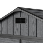 8x4ft Outdoor Apex Roof Storage Shed With Floor, Window,2 Vents & Double Lockable Doors,wood Grain Design