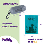 Dog Poop Bag Holder With 300 Bags