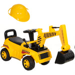 Kids Ride On Digger, Toddler Construction Toy Car For 1-4 Years Old