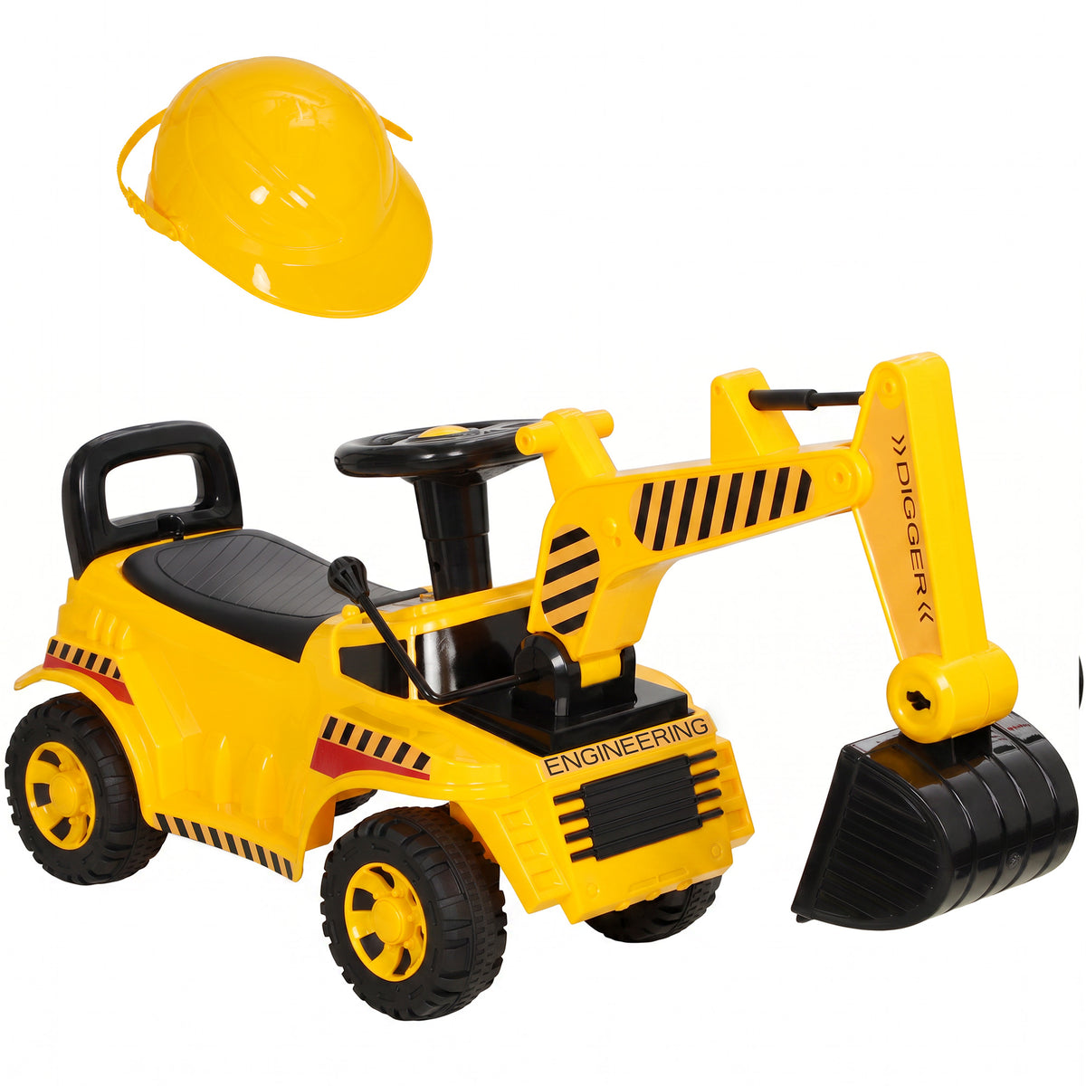 Kids Ride On Digger, Toddler Construction Toy Car For 1-4 Years Old