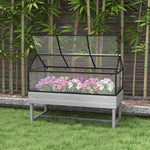 Raised Garden Bed With Greenhouse Vent