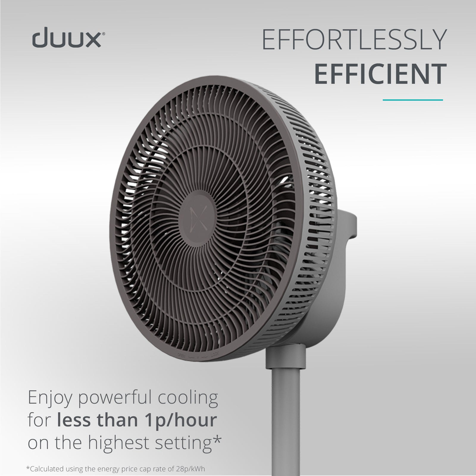 Whisper 3 Standing Fan With Remote Control | Grey