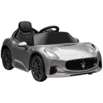 12v Kids Electric Car, Maserati Gran Turismo Folgore Licensed Ride On Car | Grey