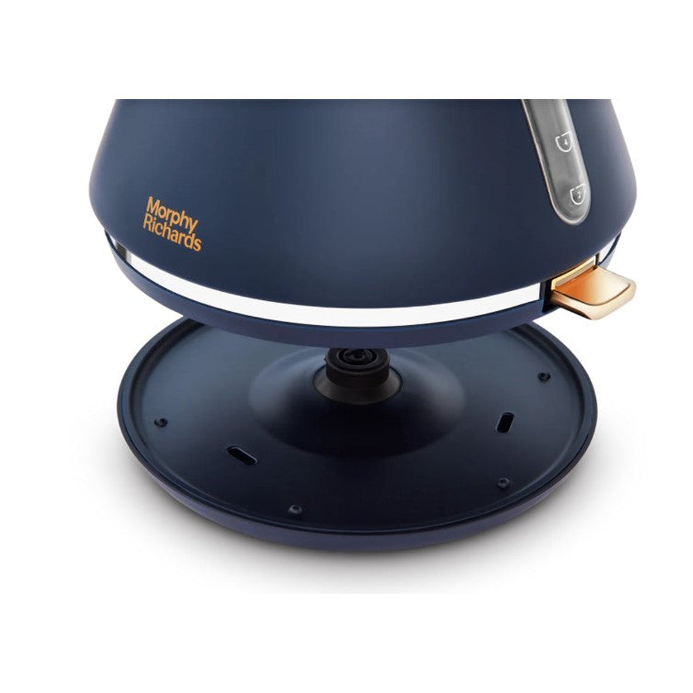 Accents Pyramid Traditional Kettle - 1.5l Capacity | Navy Blue