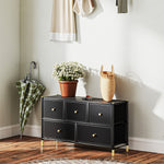 Fabric Chest Of Drawers, Pu Leather, Bedroom