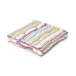 Cotton Striped Floor Cushion | 40cm x 40cm | Osaka Green