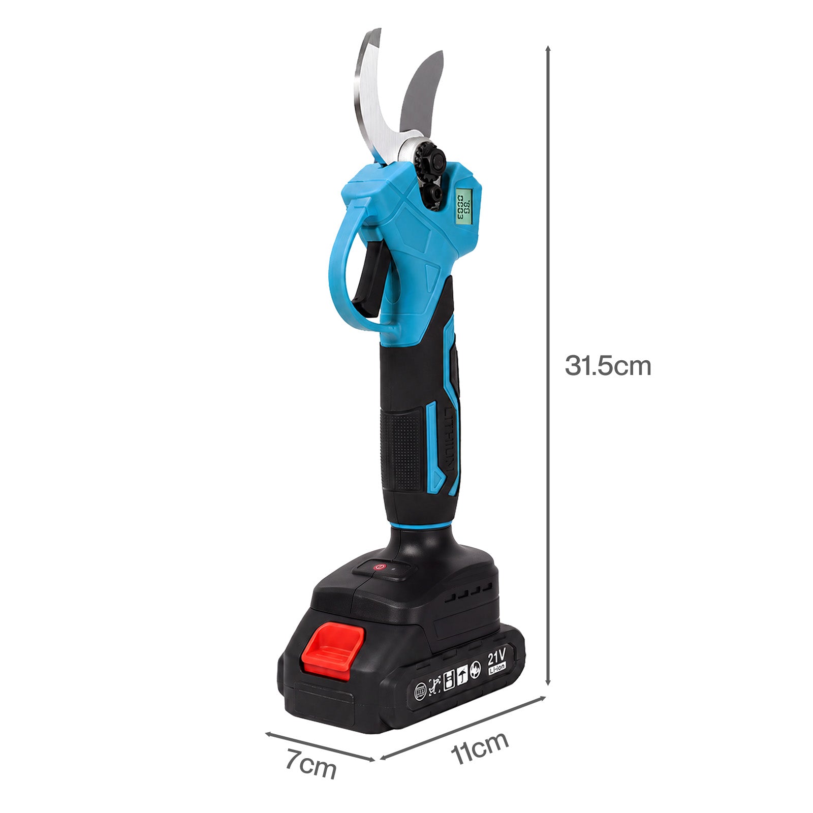 Pruning Shears 450w Brushless Lcd Sk5 Blade For Garden Cutting Blue | Blue
