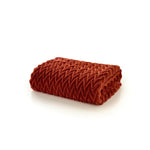 Tadcaster Supersoft Warm Chevron Designn Throw – 140x180cm Blanket | 140cm x 180cm | Terracotta