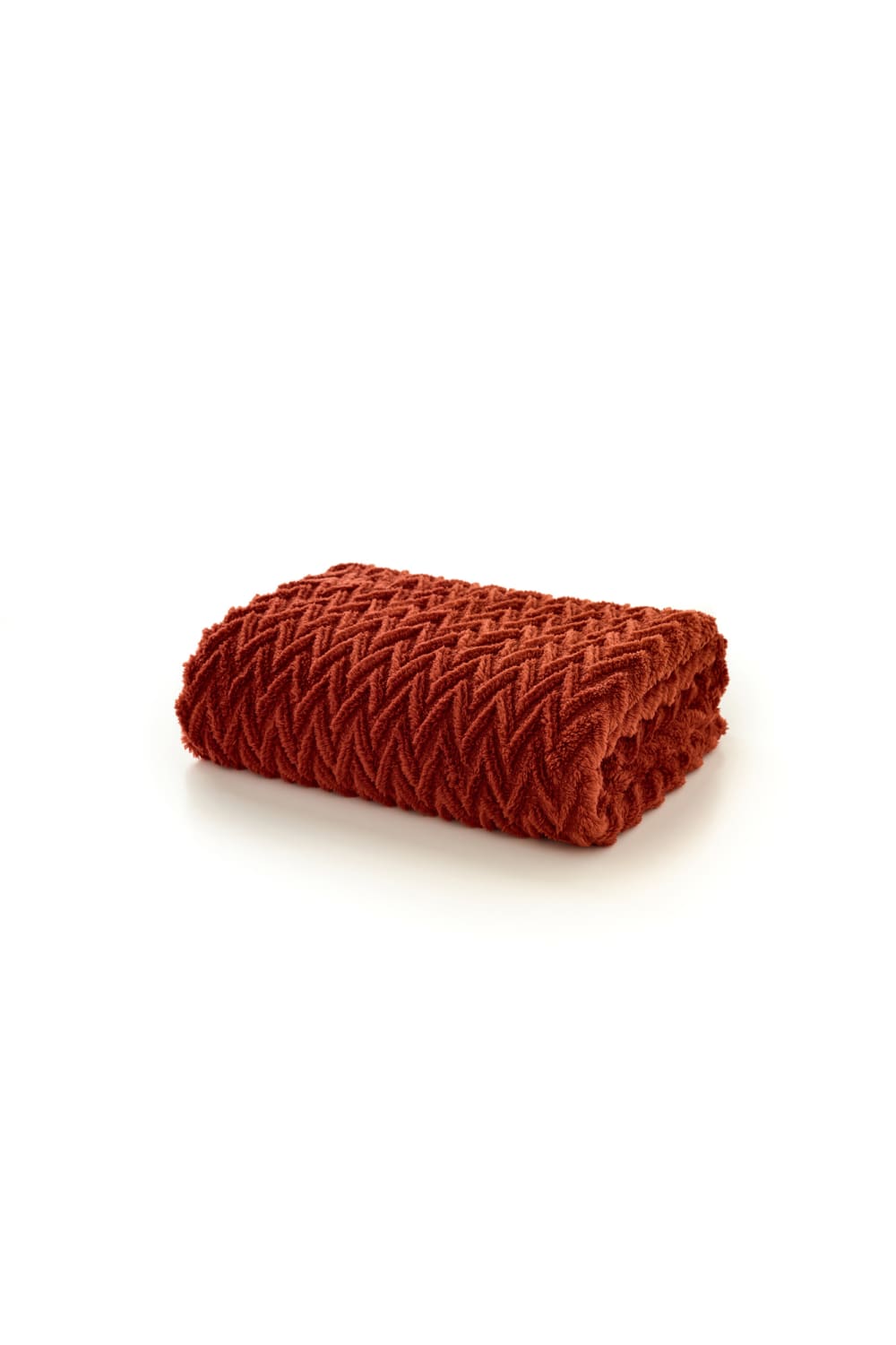 Tadcaster Supersoft Warm Chevron Designn Throw – 140x180cm Blanket | 140cm x 180cm | Terracotta