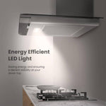 60cm Chimney Cooker Range Hood Kitchen Extractor With 3-speed Modes | Silver