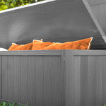Wood Storage Bench For Patio, Outdoor Garden Seating