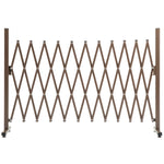 Expanding Trellis Fence Aluminum Movable, Brown