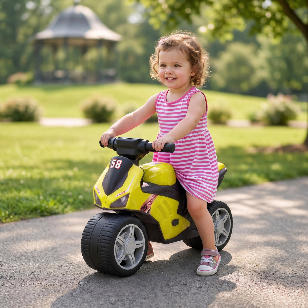 AIYAPLAY Balance Bike For 18-36 Months With Music Extra-wide Wheels