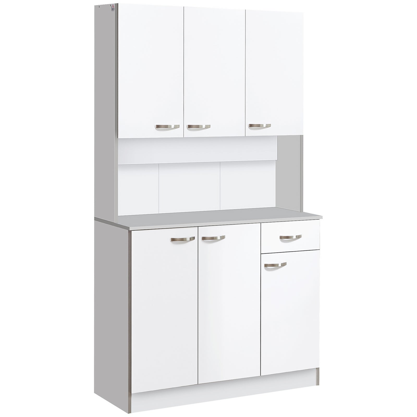 Kitchen Storage Cabinet With 6 Doors Drawer Adjustable