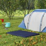 Double Air Bed With Foot Pump Inflatable Mattress | Blue