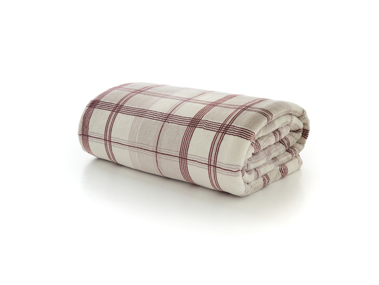 Hounds Check Throw Burgundy – 140x180cm Soft Blanket | 140cm x 180cm | Burgundy