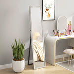 Floor Mirror Wall Mounted Leaning Standing Mirror 37 X 157cm | Silver