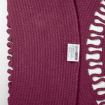 Crochet Braided Round Rug | 120cm | Plum