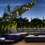 2.7m Patio Led Umbrella W/ Tilt/crank