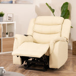 Almeira Electric Riser Recliner With Massage And Heat | Cream
