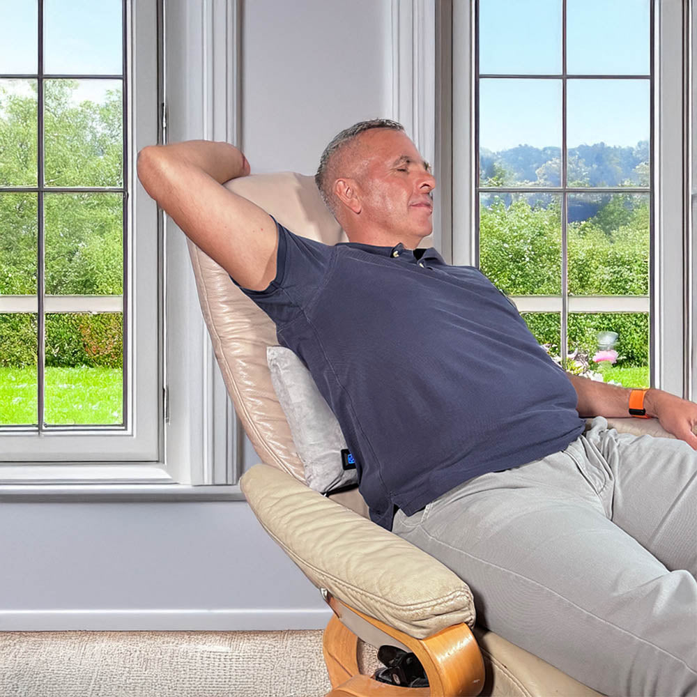Heated Cushion (40x30cm) by Lifemax – USB Rechargeable with Heat and Vibration Functions.