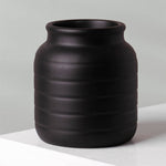 Black Vase Planter 13 X 13 X 14cm Blackblack
