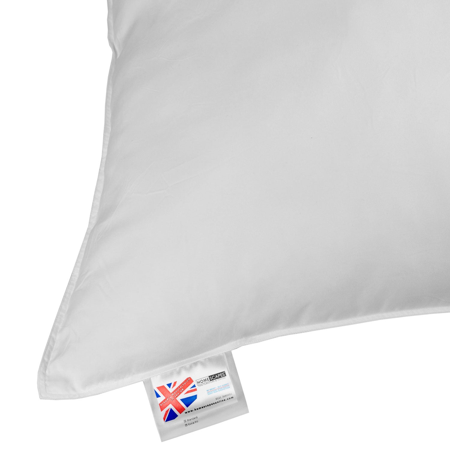 Microfibre Euro Continental Square Pillow Pair - 80cm X 80cm (32"x32")