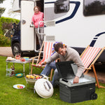 Car Refrigerator 12v Portable Freezer W/ Inner Led Light | Black